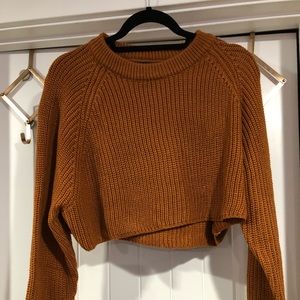 Zaful Raglan sleeve crop sweater